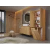 Top E Shop NEL 2K DD ART KPL armario de almacenaje para baño, roble