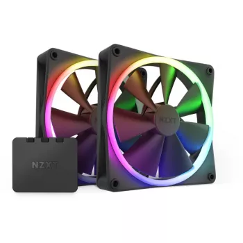 Ventilador NZXT F140 RGB TWIN 14 cm negro 500-1800 RPM Fluid Dynamic Bearing