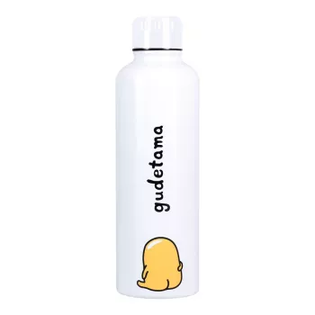 Botella de metal Paladone Gudetama — botella de acero inoxidable isotérmica con diseño de personaje