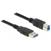 Cable USB DeLOCK 85066 USB 3.2 Gen 1, 1 m, USB A USB B, negro
