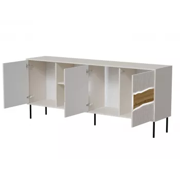 Cómoda Cama INSERTO 3D1W 190x40x80 cashmere + LED