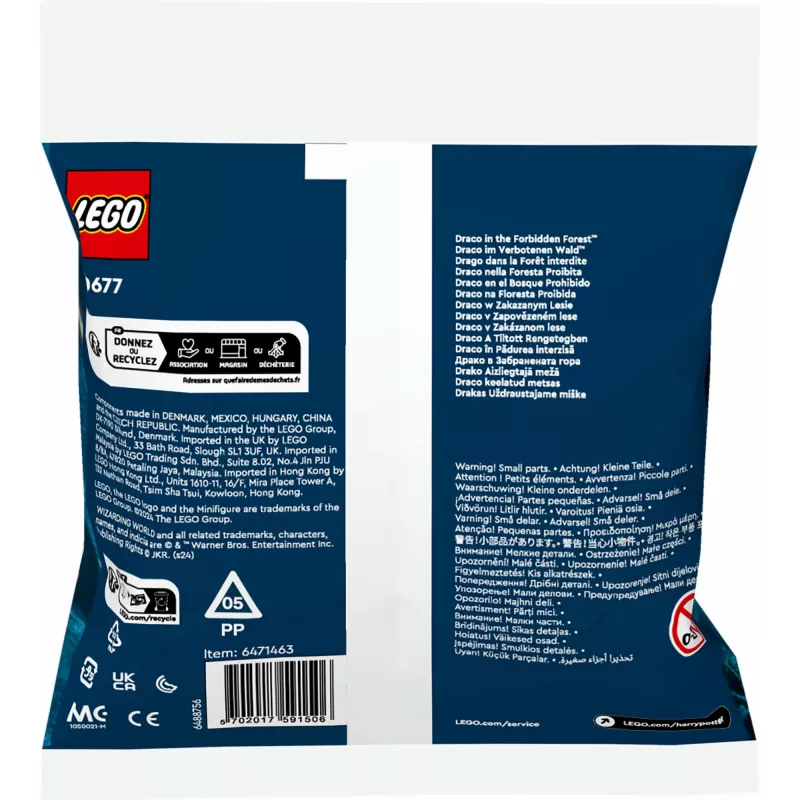 Juguete de construcción LEGO Harry Potter Set Modelo 30677 – Draco en el Bosque Prohibido, escena con minifigura
