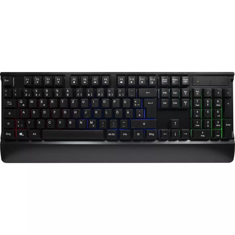 Conjunto de teclado y ratón gaming con cable INTER-TECH KC-3000 RGB retroiluminado, conexión USB