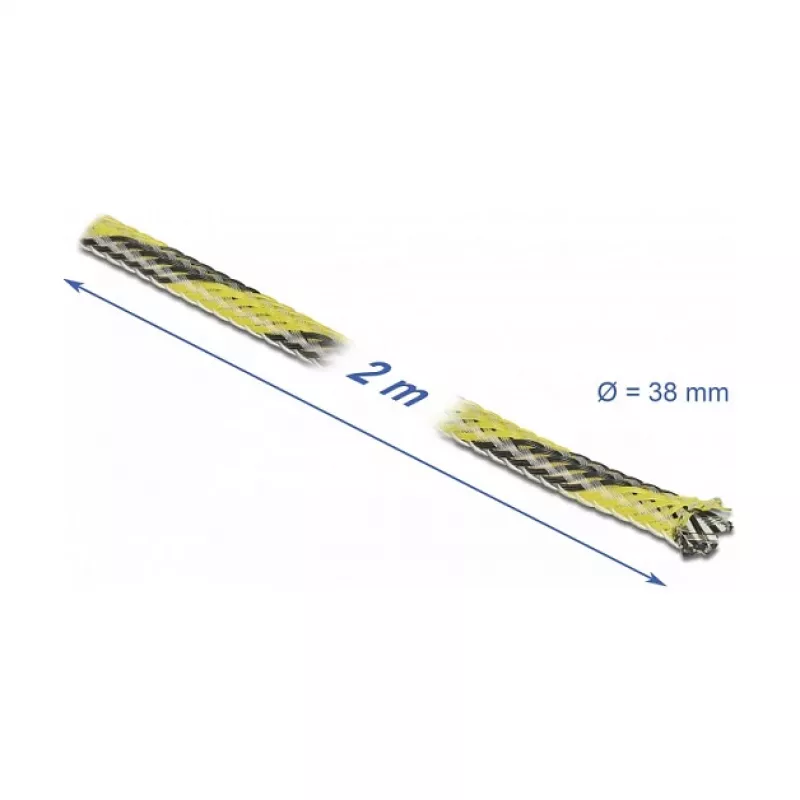 Funda para cables DeLOCK 20752 negro amarillo