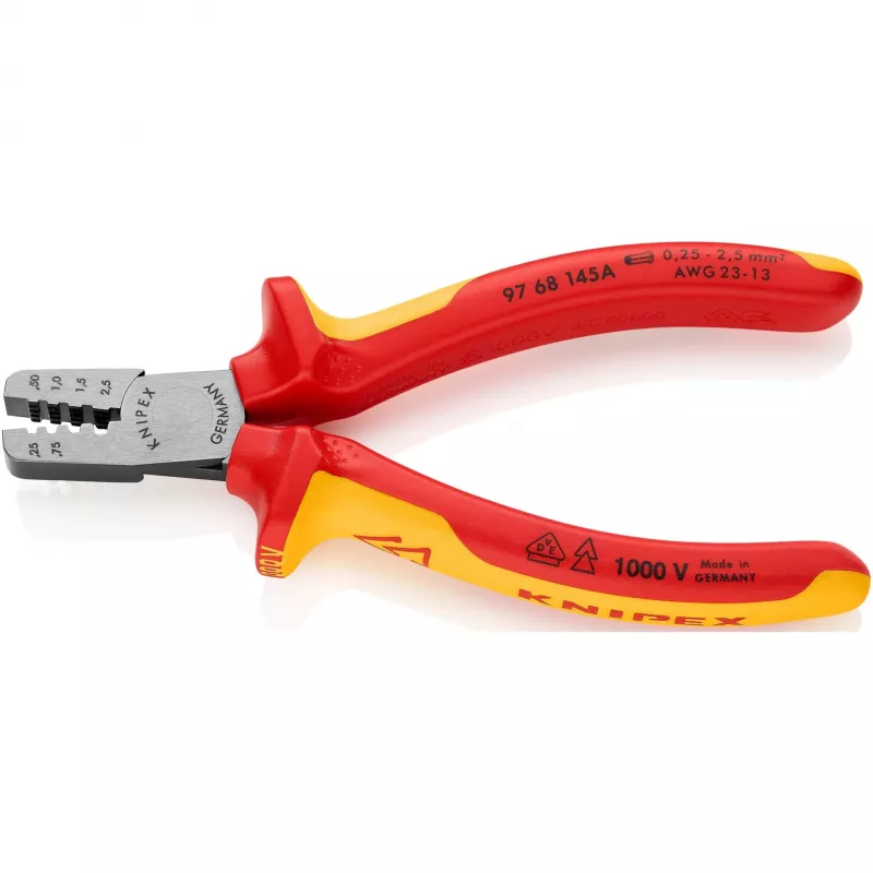 Alicate de crimpar para cables herramienta combinada Knipex 97 68 145 A