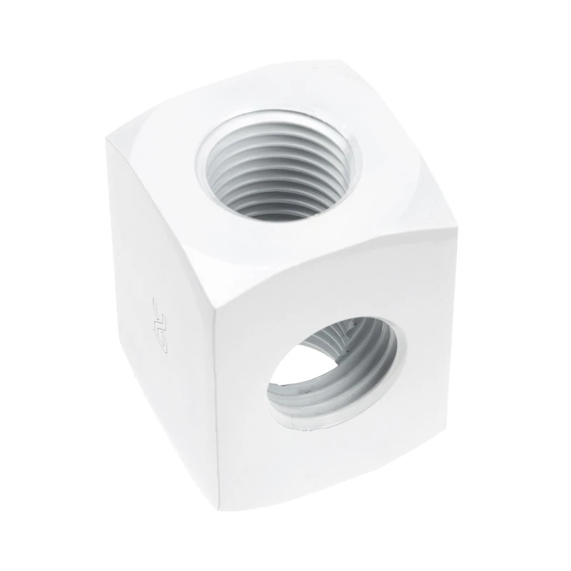Alphacool HF distribuidor de conexión de 3 vías G1/4, blanco