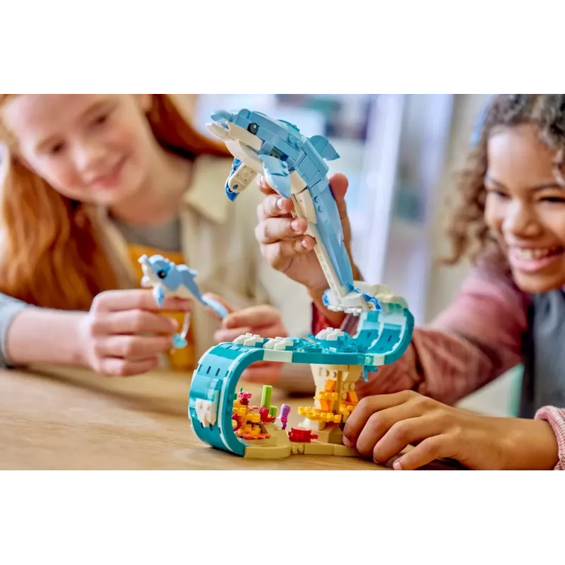 LEGO CREATOR 3 EN 1 31385 Animales marinos: Delfines preciosos