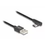 Cable USB 2.0 DeLOCK Type-A macho a USB Type-C macho acodado 0,5 m negro