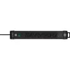 Alargador de corriente Brennenstuhl 1951160608 3 m 6 tomas AC para interior negro