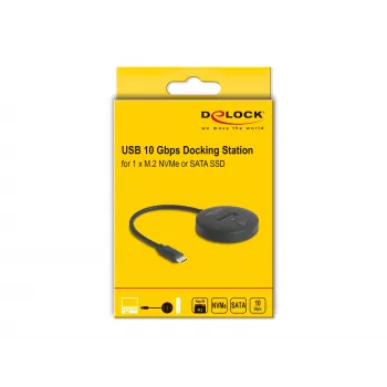 Estación de acoplamiento M.2 DeLOCK 64254 USB 3.2 Gen 1 Type-C NVMe SATA
