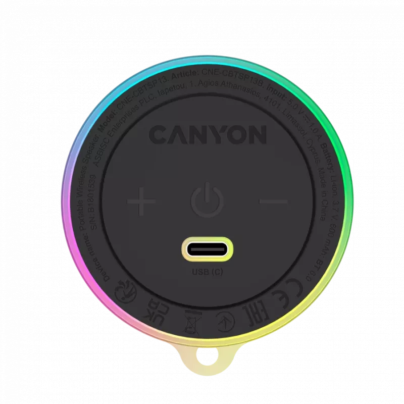 CANYON altavoz magnético BT OnMove 13 5W negro