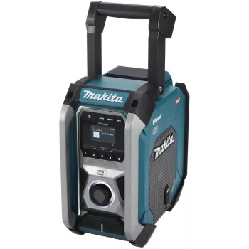 Makita MR007GZ Radio de obra inalámbrica, DAB+/FM, 18V-40V, negro/verde