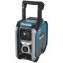 Makita MR007GZ Radio de obra inalámbrica, DAB+/FM, 18V-40V, negro/verde