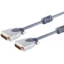 Cable DVI-D ShiverPeaks 77448-15MHQ 15 m Dual-Link, contactos dorados