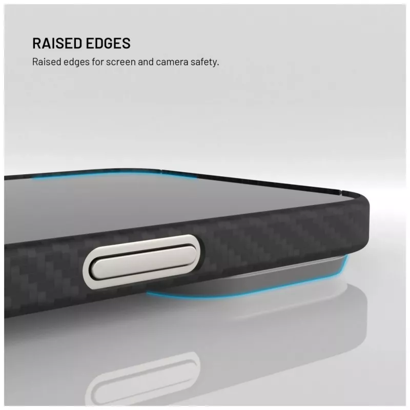 Funda protectora FIXED para Apple iPhone 17 Pro Max — fibra de aramida, negra