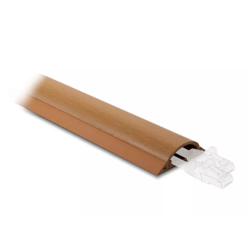 Canaleta para cables DeLOCK 20731 autoadhesiva 50 x 13 mm efecto madera