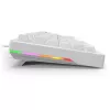 Sharkoon SGK25 75% QWERTZ USB Teclado con cable RGB LED blanco