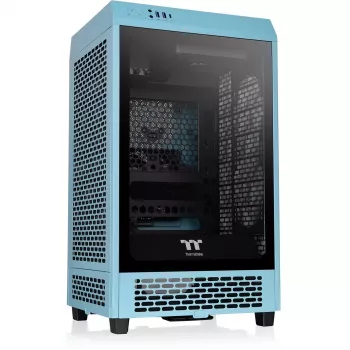 Thermaltake The Tower 200 Turquesa Cristal templado