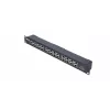 Inyector PoE Gigabit Extralink 12 puertos 12x 1000Mb/s RJ45, rack