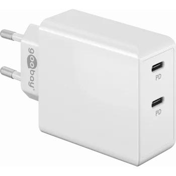 Cargador Goobay 61758 para dispositivos móviles blanco para interiores (61758)
