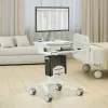 Soporte de CPU MACLEAN MC-116W, diseño ajustable en altura y orientable para montaje bajo escritorio
