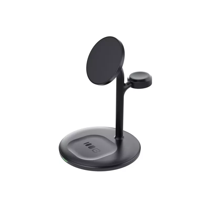 Green Cell MSST-GC-3IN1-B cargador para dispositivos móviles auriculares, auricular, smartphone, smartwatch negro carga inalámbrica coche