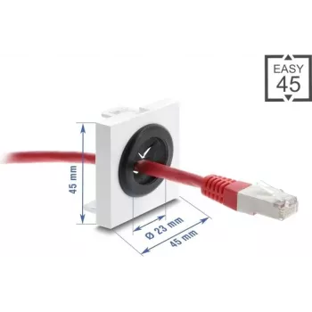 Pasacables DELOCK Easy 91075, 23 mm de diámetro, pasacables para escritorio/armario