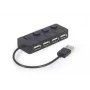 Hub de interfaz USB 2.0 Gembird UHB-U2P4-05 con 4 puertos USB