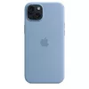 Funda de silicona con MagSafe para Apple iPhone 15 Plus - Azul invernal