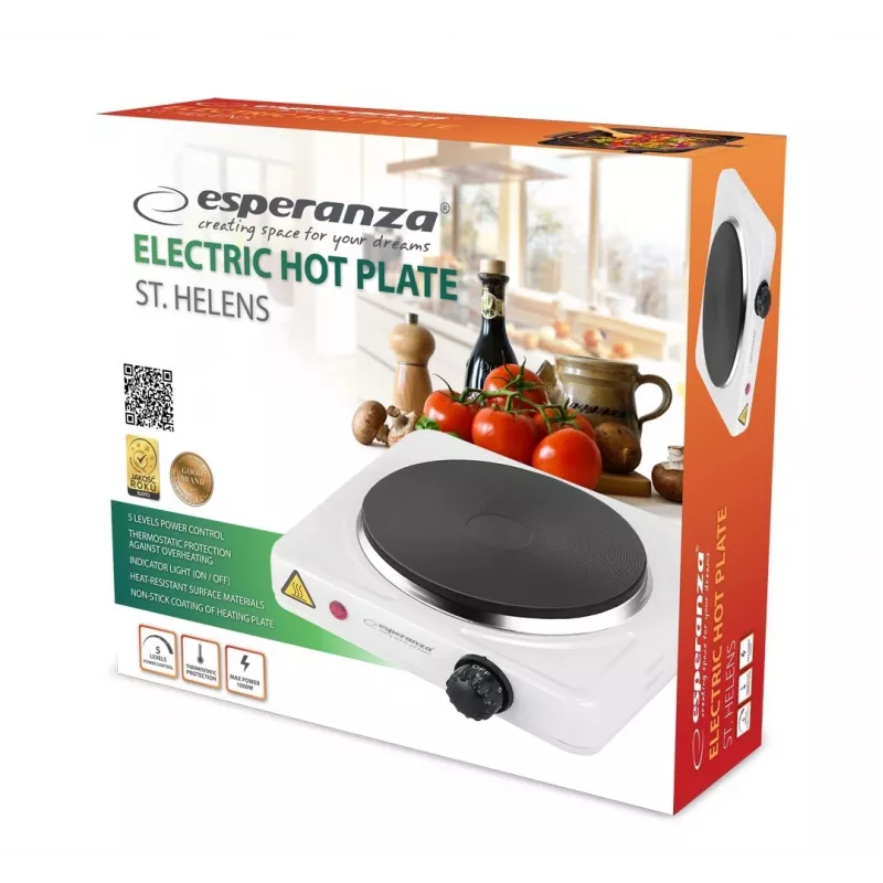 Esperanza EKH013W cocina eléctrica blanca