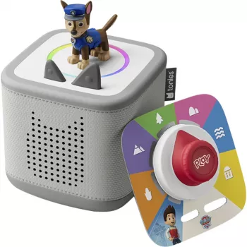 Toniebox 2 Moon gris set de juego Paw Patrol Chase, altavoz