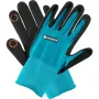 Gardena 11510-20 - Guantes de jardín - Negro - Azul - S - SML - Elastano - Nitrilo - Poliéster - 42 % Poliéster - 55 % Nitrilo - 3 % Elastano