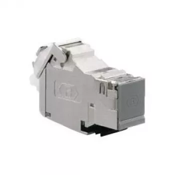 Toma RJ-45 Rutenbeck UM-Cat.6A gris