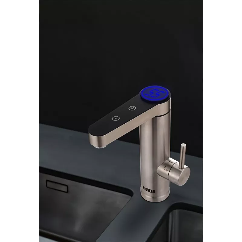 Calentador de agua eléctrico NOVEEN IWH960 3000W acero inoxidable, de sobremesa, indicador LED, IPX4
