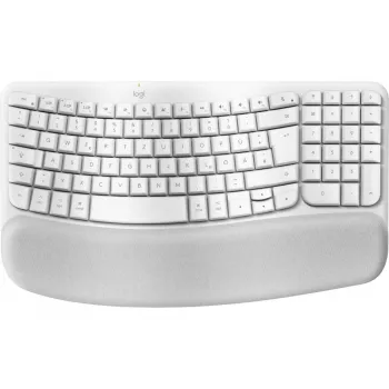Teclado Logitech Wave Keys para Mac QWERTZ alemán blanco