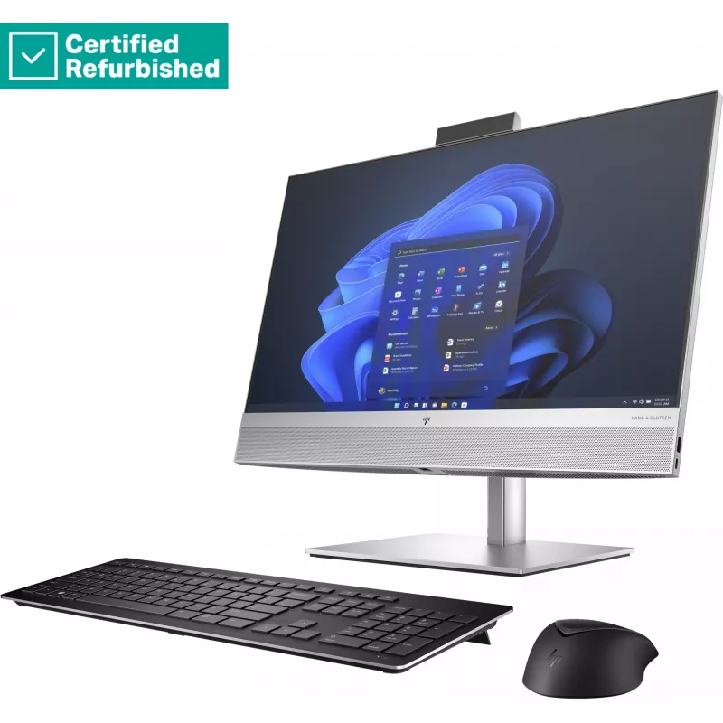 RENEW SILVER HP Elite 840 G9 AIO All-in-One 24 - i5-13600, 8GB, 256GB SSD, 23,8 inch FHD Non-Touch AG, altura ajustable, Win 11 Pro, 1 año