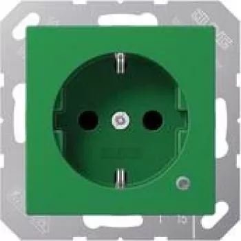 Jung toma de corriente SCHUKO 16 A 250V con protección contra contactos A 1520 BF KO GN (A1520BFKOGN)
