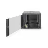 DIGITUS Professional Unique DN-19 09U-6/6-SW - armario - rack de red - apto para montaje en pared - negro, RAL 9005 - 9U - 48,3 cm (19) (DN-19 09U-6/6-SW)