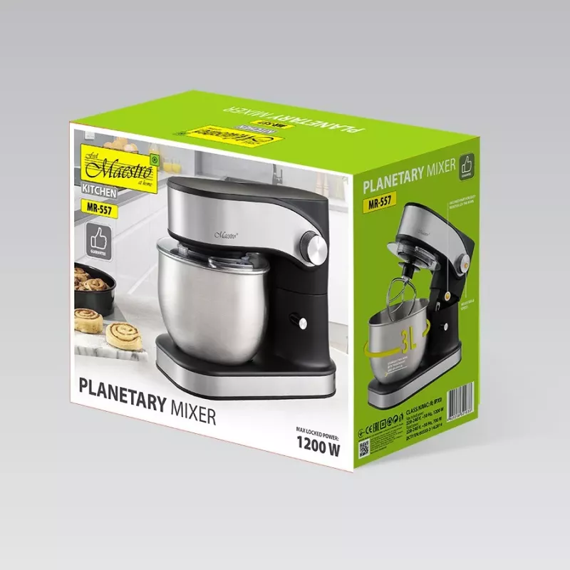 Robot de cocina Maestro MR-557, bol de 3 L, motor de 1200 W