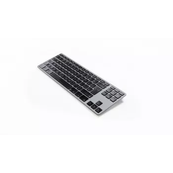 Teclado mecánico Matias FK408BTB-UK Tenkeyless Bluetooth aluminio Space Gray