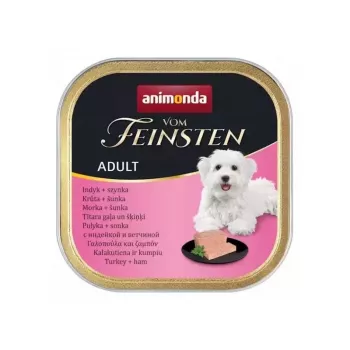 Comida húmeda para perros Animonda Vom Feinsten Adult Pute con Schinken 150 g, 81% humedad, 10,5% proteína