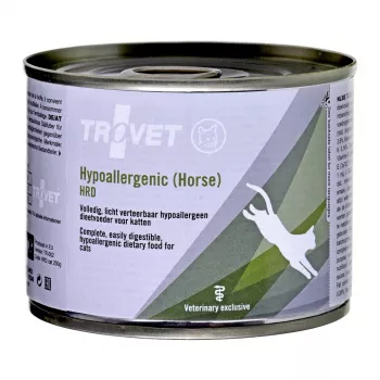 TROVET Hipoalergénico HRD con caballo - Alimento húmedo para gatos - 200 g