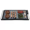 Parrilla de contacto Jata JEGR1245 — 2200 W, control giratorio, rectangular 655×255 mm, negro/plata