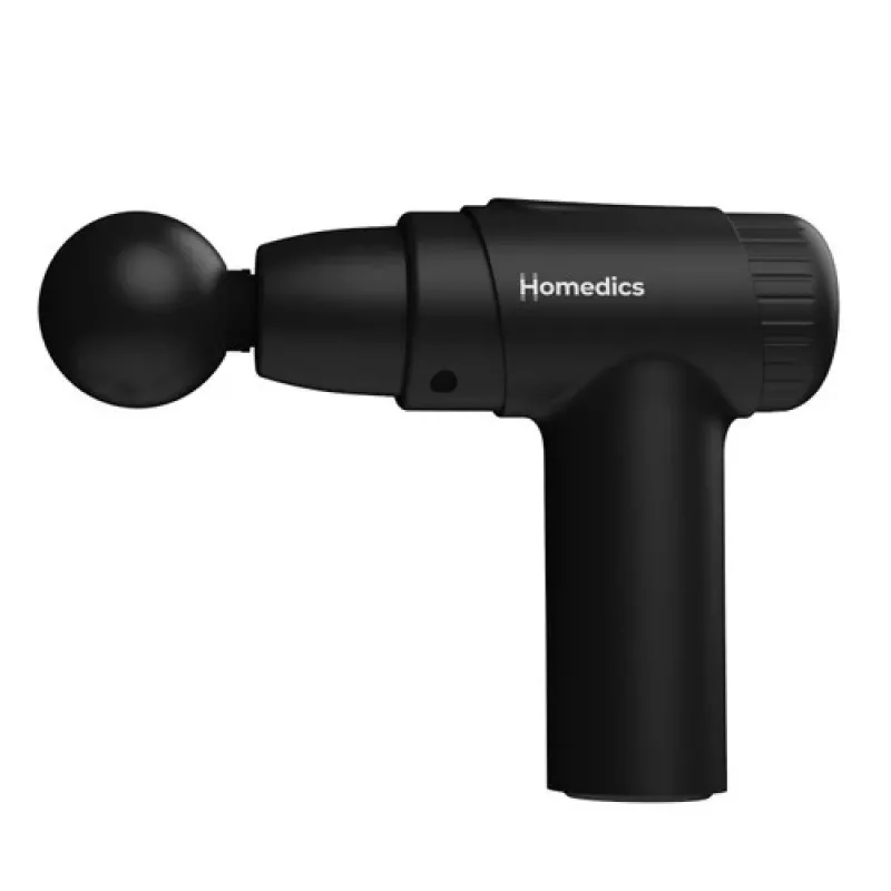 Pistola de masaje de percusión HoMedics PGM-45BK Mini portátil ligera manejable