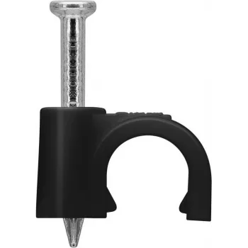 Goobay Clip para cable 6 mm, negro (64679)