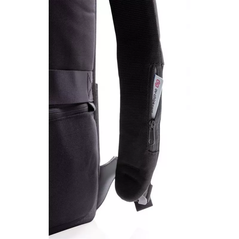 XD Design Bobby Urban Lite P705.501 mochila antirrobo para portátil, 15 pulgadas, 22 l (ampliable a 27 l), resistente al agua, bolsillos RFID, correa para equipaje, negra
