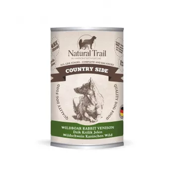 NATURAL TRAIL Country Side jabalí conejo ciervo - comida húmeda para perros - 400 g