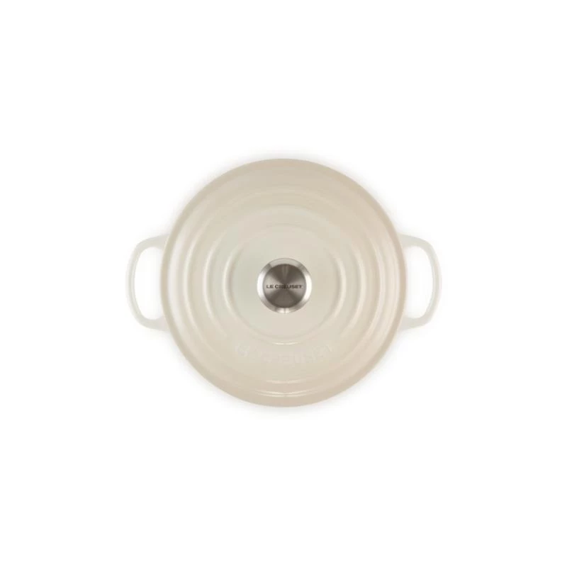 Le Creuset Signature Asadora redonda blanca 20 cm
