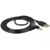 Cable de alimentación DeLOCK 85544 USB A 1,5 m negro