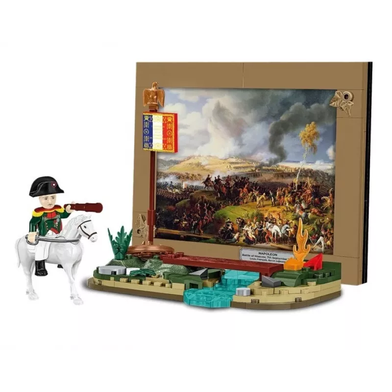 Set de construcción Cobi Batalla de Moscú de Napoleón 145 piezas maqueta histórica diorama
